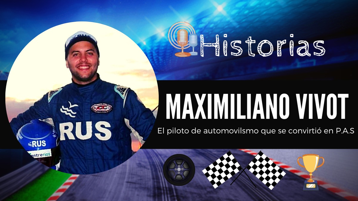 Maximiliano Vivot nació en Concepción del Uruguay (Entre Ríos), tiene 29 años y una historia muy linda para contarnos, la cual incluye pistas de carreras, pólizas, mucha velocidad y un gran mensaje de optimismo, perseverancia y lealtad al sponsor.